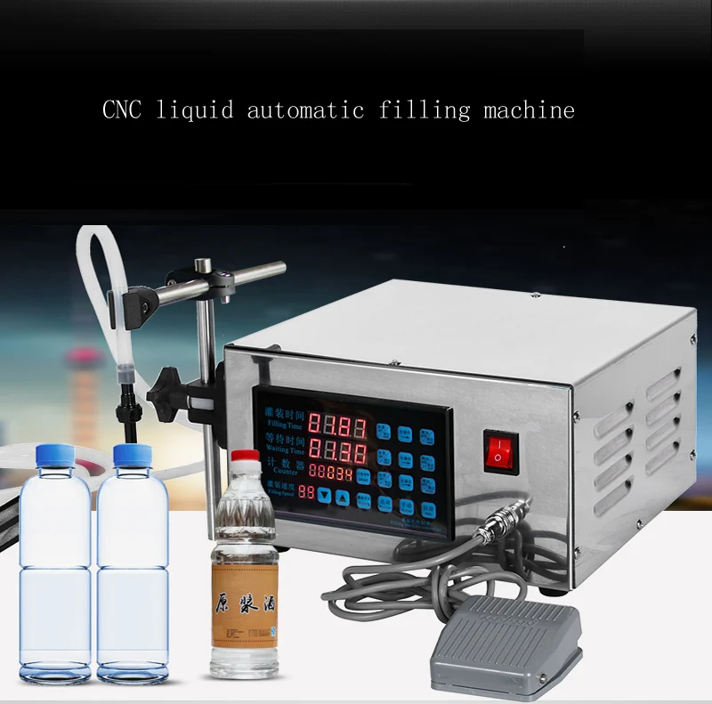 5-3500ml Numerical Control Perfume Juice Oil Beverage Filter Beverage Mineral Water Bottle Liquid Filling Machine