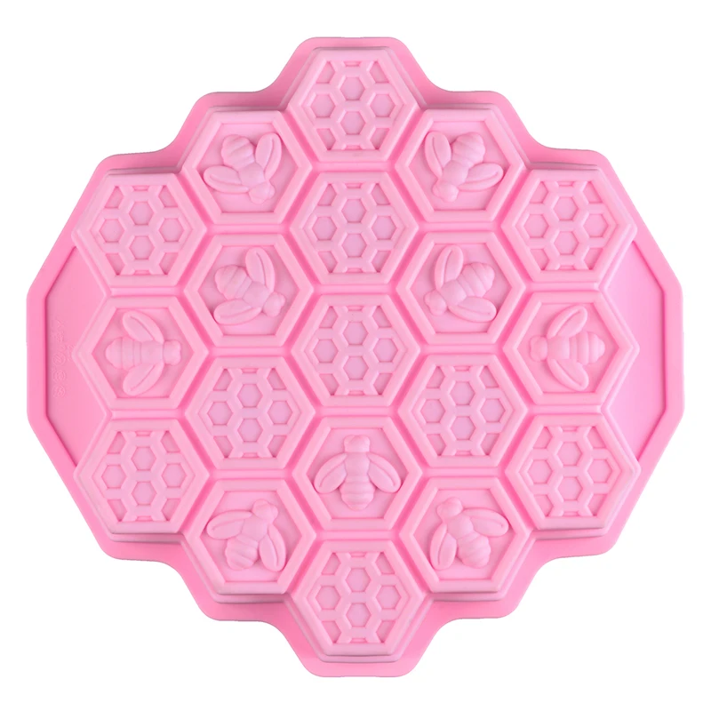

Large 3D Honeycomb Bees Soap Mold Silicone Molds for Soap Making DIY Handcraft Soap Form Moulds