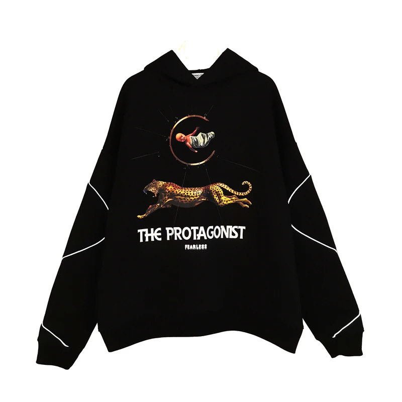 Cooo Coll Мужская Женская мода 19FW THE PROTAGONST Толстовка alan walk уличная хип хоп Длинная толстовка Топы зимние мужские худи