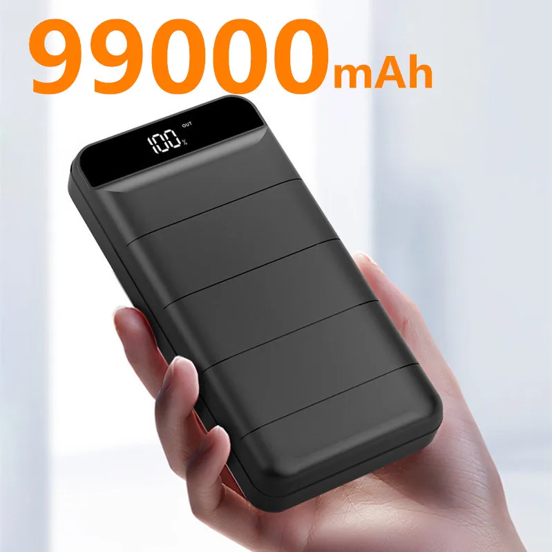 Внешний аккумулятор на 99000 мА · ч внешний с 2 USB-портами и светодиодным индикатором