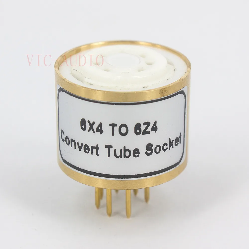 top to 6Z4 Vaccum tube adapter socket converter 6X4 TO 6Z4 HIFI Diy 1pc 6X4 