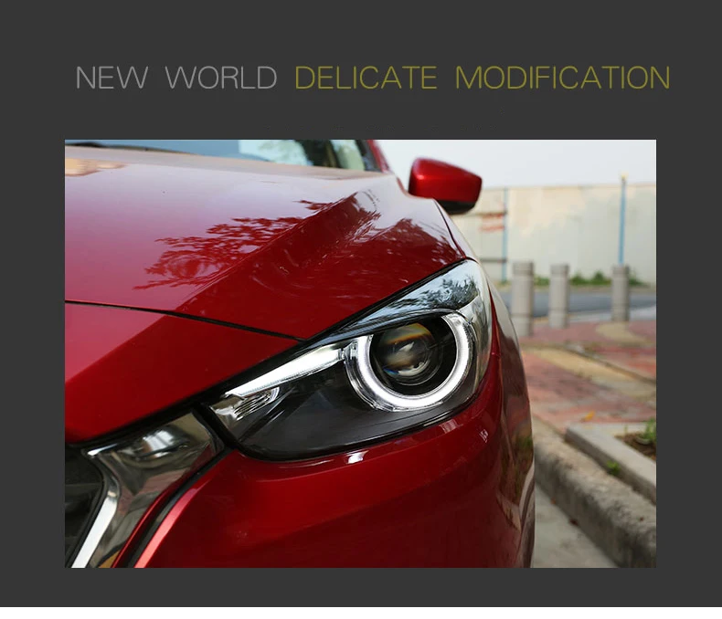 Стайлинга автомобилей фара для Mazda-3 фары- Mazda3 Axela светодиодный задний фонарь светодиодный DRL Bi Xenon Hid авто аксессуары