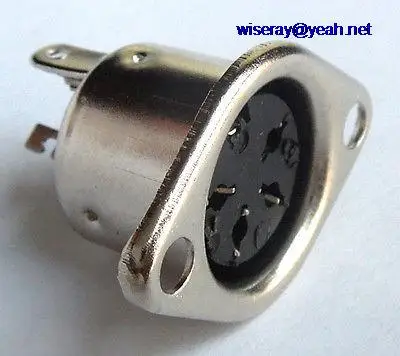 

DHL/EMS 500PCS Hulled 4-pin DIN Female Socket Panel Mount Connectors Soldering iron DIY-A8