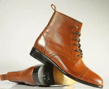 

High Quality Fashion Men Pu Leather lace-up boot Male Casual Classic Trendy Vinage Low Heel martin boots Zapatos De Hombre TV512