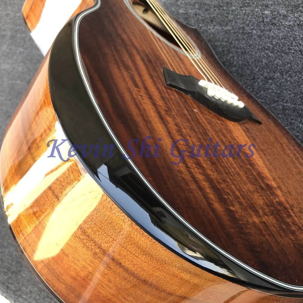 Все KOA wood K24 deluxe Акустическая Гитара Закат K24ce электрическая акустическая гитара половина разрезная электрическая акустическая гитара подлокотник