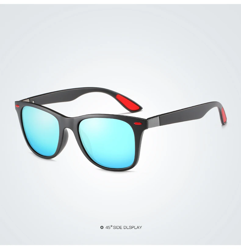 Квадратные очки красные очки очки ретро антибликовые очки glasses очки солнцезащитные женские очки женские очки мужские солнцезащитные очки стимпанк стимпанк панк ретро линзы для глаз очки поляризационные - Цвет линз: sand black blue