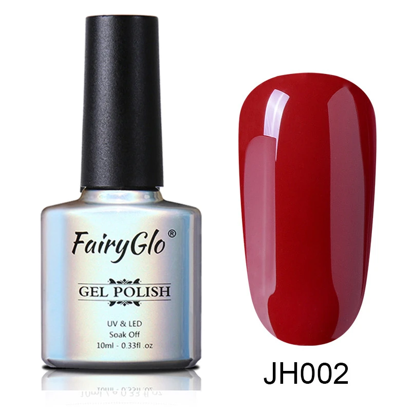 FairyGlo 10 мл телесный Цветной Гель-лак для ногтей Полупостоянный замачивающийся лак для ногтей эмаль маникюрный лак УФ Гель-лак - Цвет: JH002