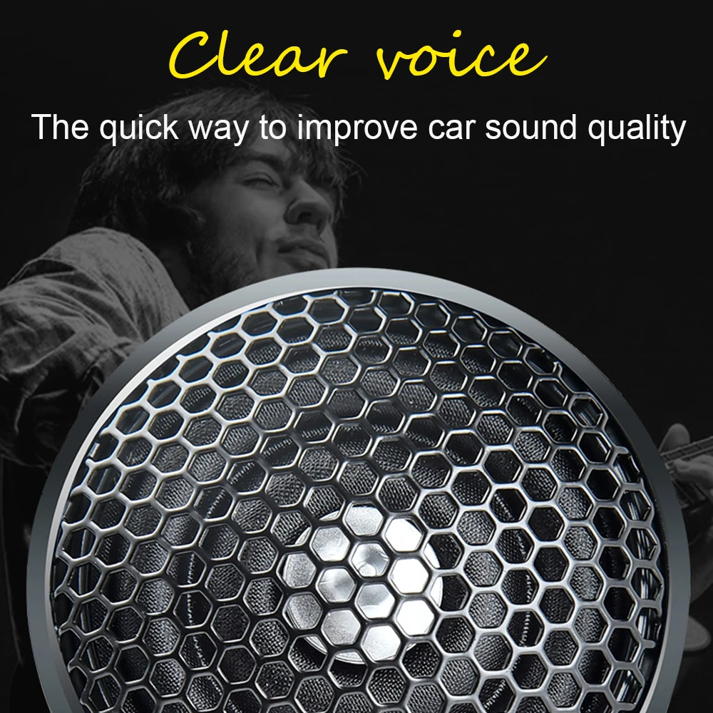 2pcs Universal Car Tweeter Loudspeakers 150W 4Ohm Automobile Door Audio Speakers Music Player Built-in Crossover for Car Audio