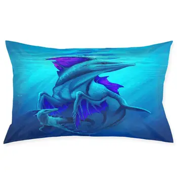 

Rainbow Seahorse Fashionable pillowcase and rectangular decorative pillowcase 20 "x30"