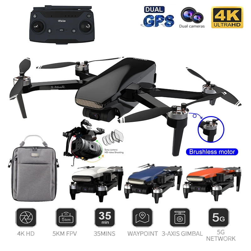 lf606 mini quadcopter foldable rc drone FAITH2 5G Drone 5KM FPV GPS Professional Drone 4k Profesional Camera 3-Axis Stable Gimbal Flight RC Drone Quadcopter Helicopter RC Quadcopter for man
