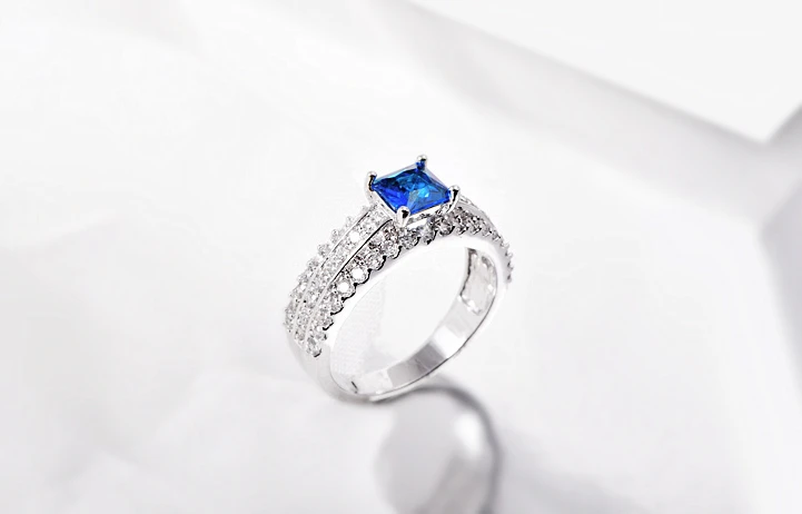 太阳云蓝方戒指 8