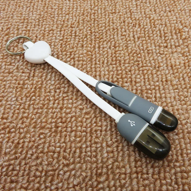White 2 в 1 Micro USB кабель для зарядки для iPhone 6S 7 8 Plus X XS MAX XR быстрое зарядное устройство кабели для Samsung S7 S6 Xiaomi huawei - Цвет: White