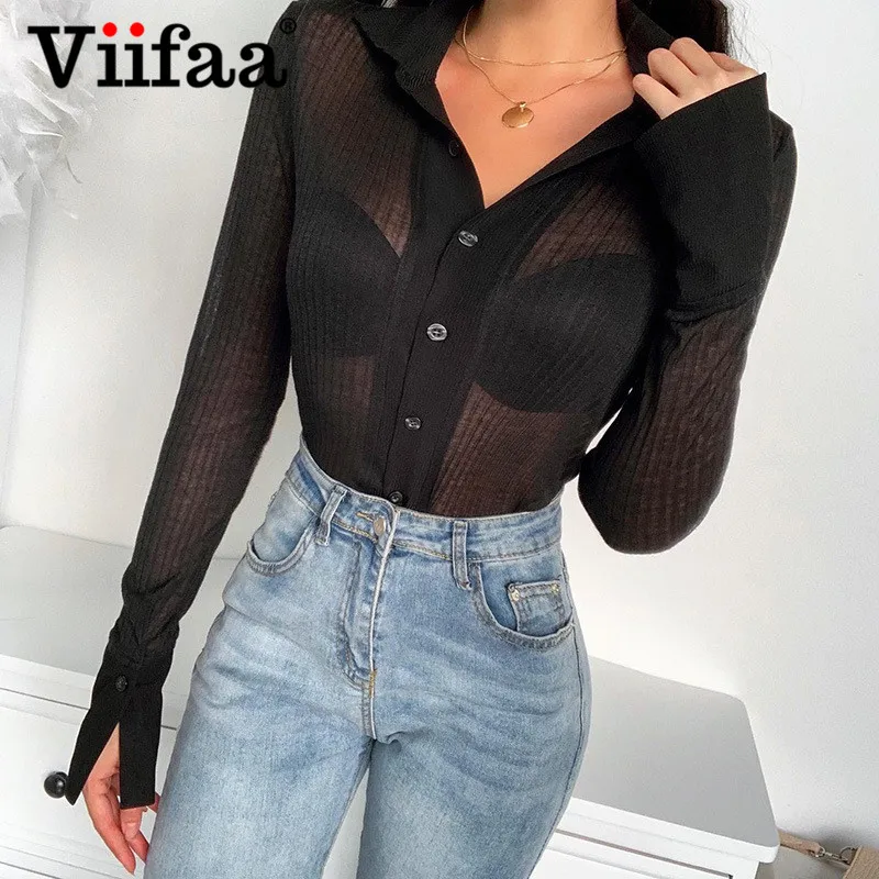 Women's see through button up Clearance