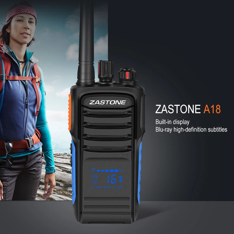 Zastone A18 5 Вт Профессиональная портативная рация с большим радиусом действия двухстороннее Радиочастотное оборудование для приемопередатчика HF