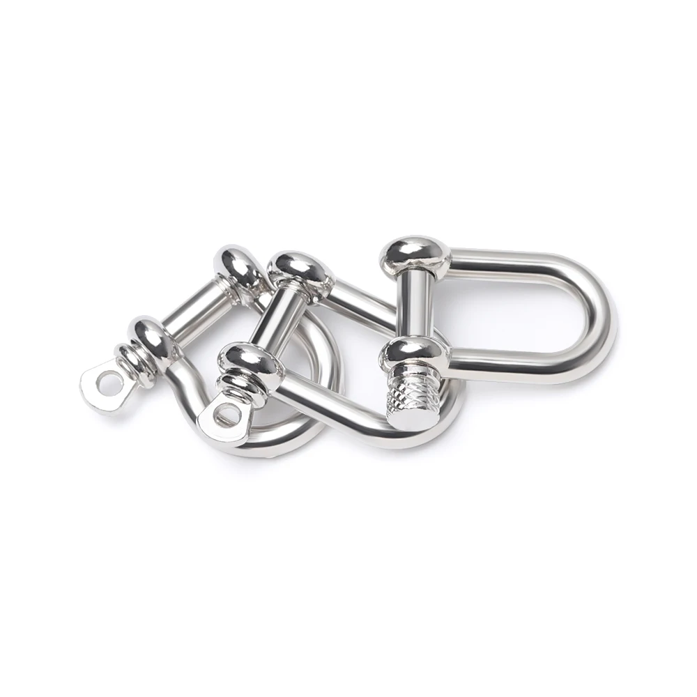 1 шт. Серебряная нержавеющая сталь U анкерная Скоба Пряжка винта Pin Paracord o-образная браслетная застежка наружные веревочные крепежи для выживания