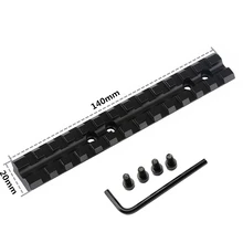 Tactical 20mm 13/25 Slots Picatinny Weaver Rail Base Adapter Hunting Rifle Gun Scope Converter Laser Sight Base Flashlight Mount