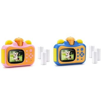 

Portable Instant Print Camera Toy Camera with Print Paper Digital Creative Print Camera Birthday Gift for Kids