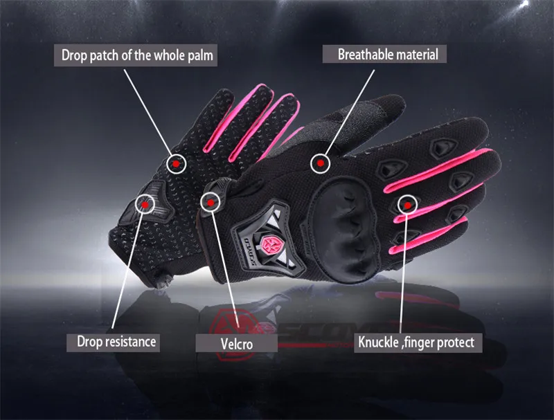 Motorcycle Gloves Women Glove Woman Summer Electric Bicycle Guantes Moto Luvas Da Motocicleta Knuckle Glove Bike Cycling Mitten motorcycle chest protector