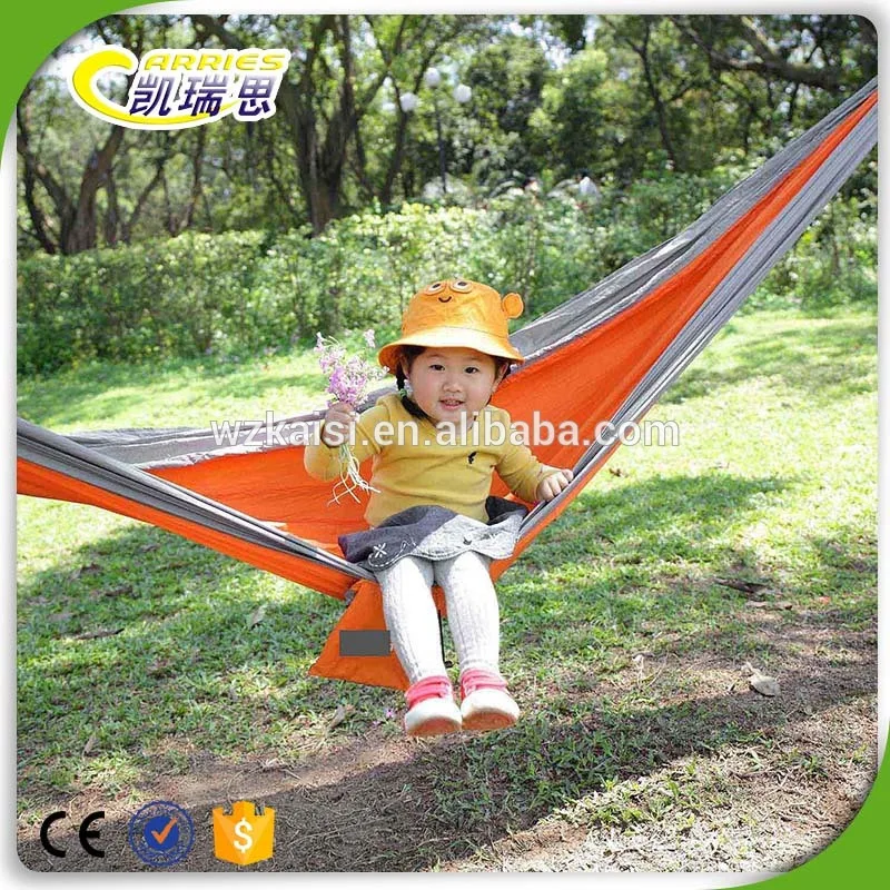

Single Double Nylon Hammock Outdoor Camping Ultra-Light Portable Nylon Taffeta Parachute Cloth Mixed Colors Hammock