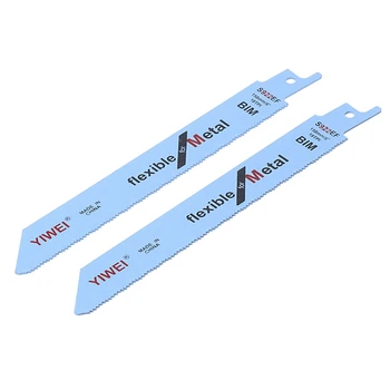 

2pcs Durable BIM S922EF 152mm 6'' Reciprocating Saw Blade For Cutting Metal Wood