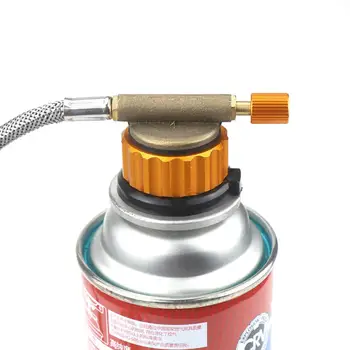 

Durable Gas Stove Adaptor Multi-function Outdoor Camping Split Type Furnace Adaptor Connector Auto-off Gas Tank Adapter