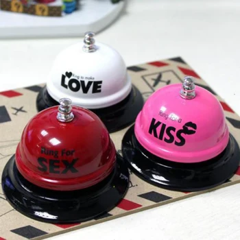 

6 Colors Funny Handbell Party Toys Gag Game Prop Ring Bachelorette Gifts Beer Table Bell Fun Ringing Bells Rattle Resturant Home