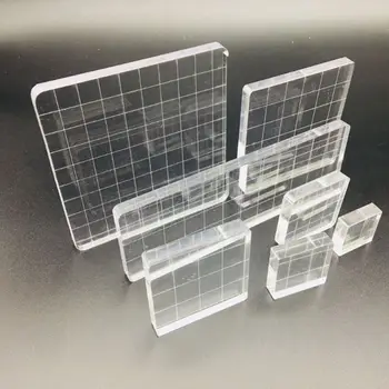 

7pcs/set Transparent Acrylic Block DIY Crafts Seal Stamp Scrapbooking Photo Album Decor