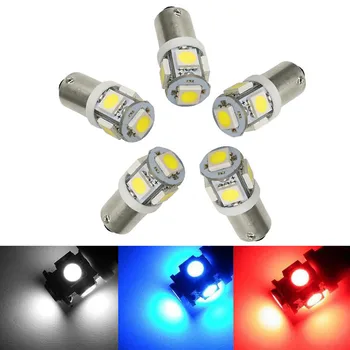 

12V 24V 100Pcs BA9S LED 5050 5-SMD License Plate Lights T4W Map Dome Lamp Car Source Turn Signal Lamps SUV DRL Tail Reading Bulb