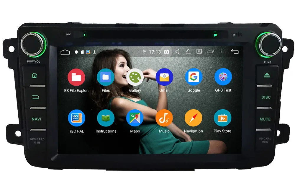 Perfect Klyde IPS 4G WIFI Android 9 Octa Core 4GB RAM 64GB ROM DSP Car DVD Multimedia Player Radio GPS Glonass For Mazda CX-9 2007-2018 1