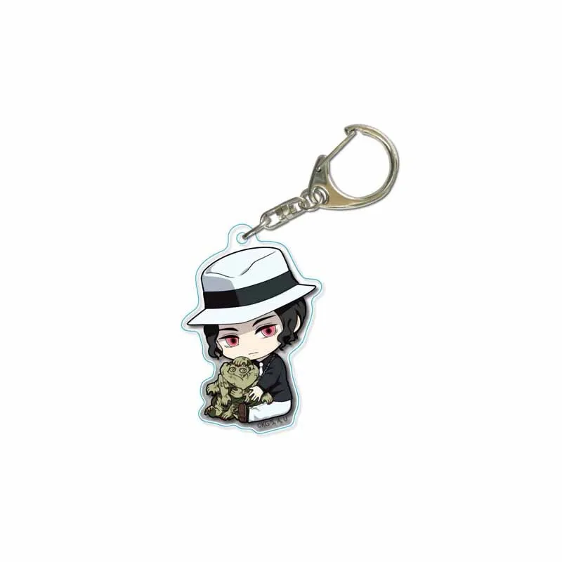 Модель года: фигурка кимецу без яйбы из аниме "Demon Slayer" Kamado Tanjirou Kamado Nezuko Hashibira Inosuke, брелок с подвеской, рождественские игрушки - Цвет: Фиолетовый