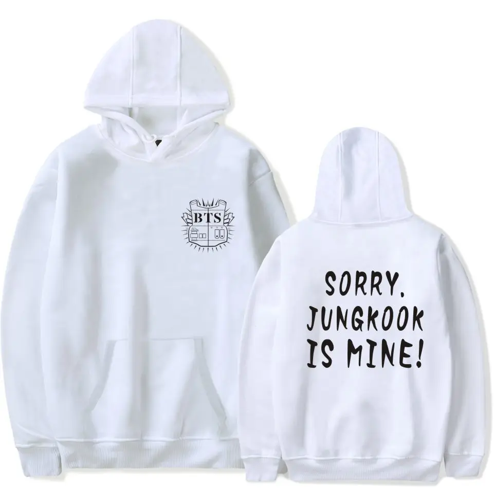 BTS пуленепробиваемая одежда в стиле знаменитостей Jungkook для мальчиков, свободная и бархатная Толстовка больших размеров для мужчин и женщин