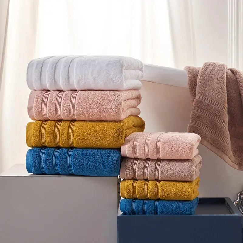 Egyptian Cotton Towels For Adults Towel Set Soft Bath Solid Color Face Towel Bathroom Shower Bath Towel 80X160cm 6