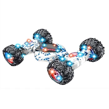 

Remote Control Stunt Toy Car 2.4G Gesture Sensing Remote Control Stunt Car with 4WD Drive Off-Road Children Gift Blue