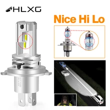H11 h4 led farol h8 h7 hb4 hb3 9005 9006 turbo carro lâmpada auto nevoeiro luz lente do projetor lâmpada 6000k nebbia 12000lm csp 12v hlxg