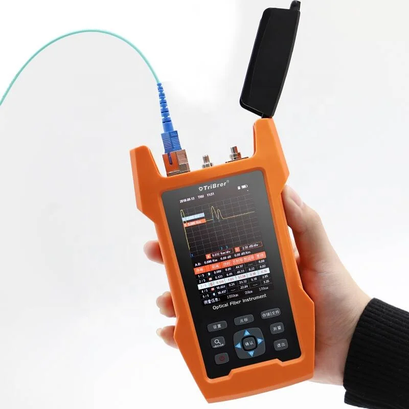 

Handheld aor300s 1550nm 20dB 40KM optical time domain reflectometer OTDR with visual fault locator