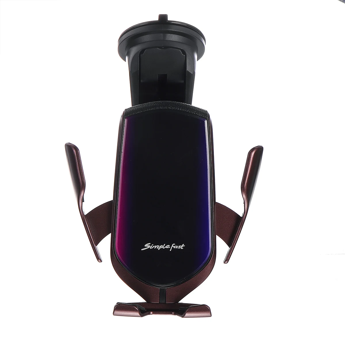 Automatic Clamp Car Wireless Charger 10W Quick Charge GPS Mount for Iphone XR XS For Huawei P30Pro Infrared Sensor Phone Holder