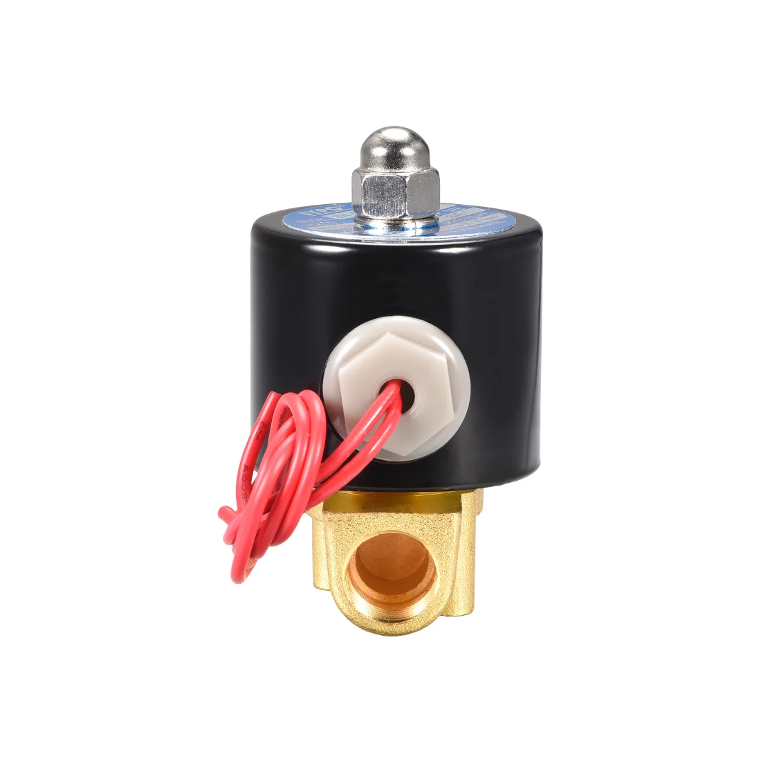 Uxcell 3/" PT AC220V латунь нормально закрытый электромагнитный клапан прямого действия