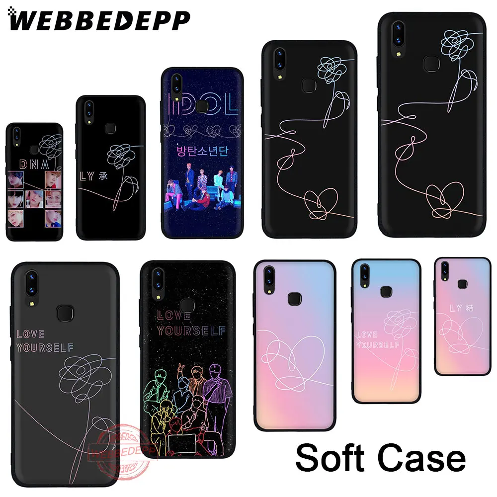 

WEBBEDEPP 170N Korean Boys Love Yourself Soft Silicone Phone Case for Huawei Y6 Y7 Y9 Prime P Smart Plus Z 2018 2019 Back Cover