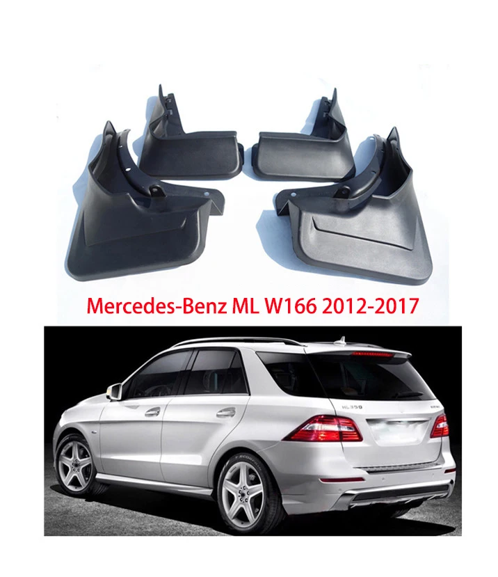 2012-17Without pedal Авто Брызговики для Mercedes Benz W166 ML300 320 350 400 мл класс 2012- Автомобильные Брызговики автомобильные аксессуары - Цвет: 2012-17Without pedal