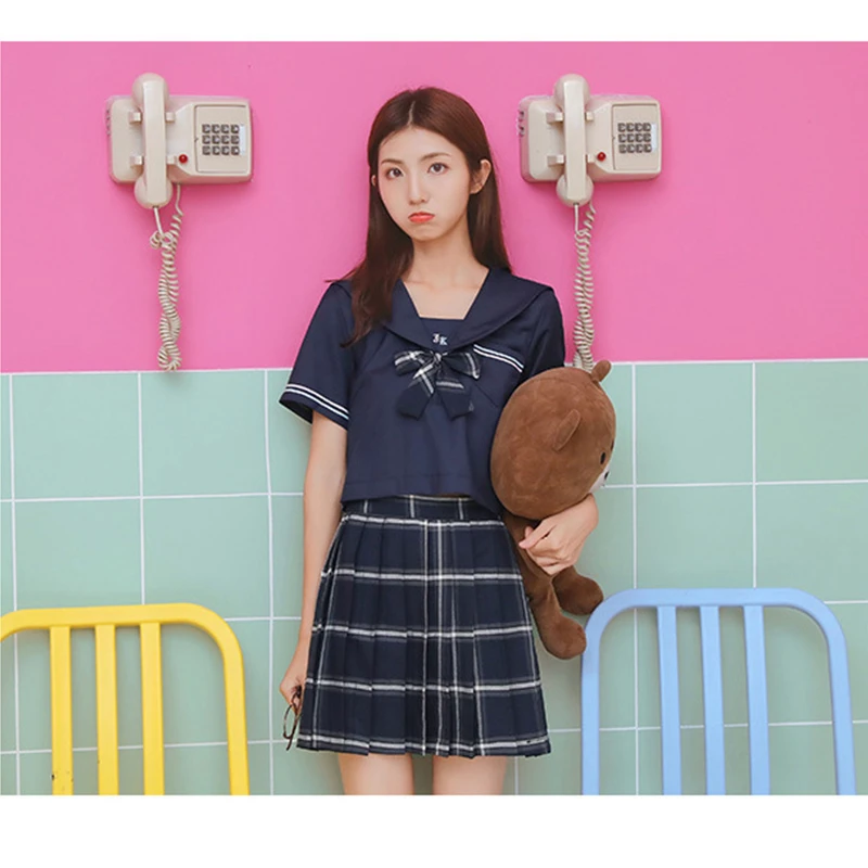 Японская униформа для ортодоксальных женщин JK летний сезон высококачественный