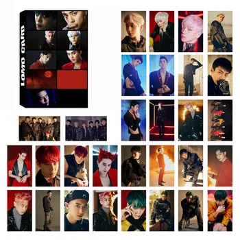 

30Pcs/Set EXO New 6th Album Photo Card PVC Cards Self Made LOMO Card Photocard