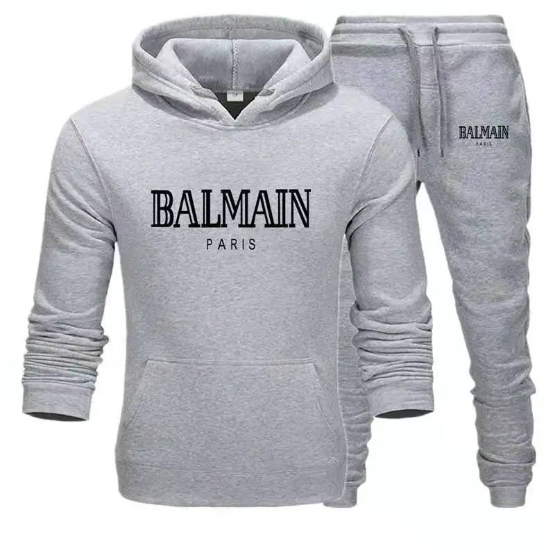 The picture color nueva Sudadera con capucha otoño deporte traje твердых con capucha hombres Повседневное algodón Otoño/invierno cálido sudaderas mu - Цвет: The picture color