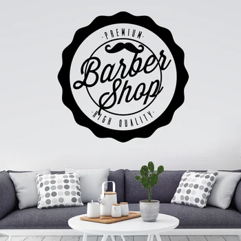 

Barbershop Sticker Bread Decal Customized Vinyl Wall Art Decor Windows Decoration Haircut Shavers Glass Barber Shop Decals