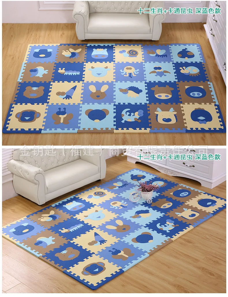 Cross Border for Week Eighty-two Chinese Zodiac Baby Creeping Mat Jigsaw Puzzle Foam Mat Sub-30 Thick Joint Mat