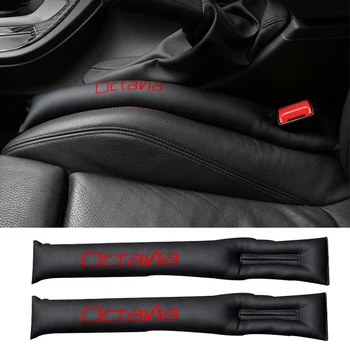 

Pu Leather Car Seat Gap Pad Fillers Stopper Leak Cover FOR Skoda Octavia Car Accessories