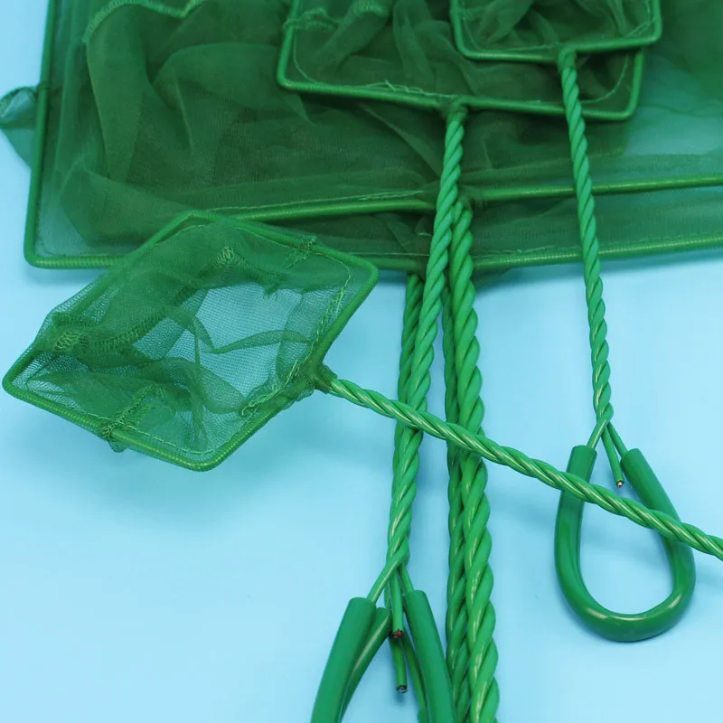 Аквариумные рыболовные сети 1 шт. Полезная портативная длинная ручка квадратная