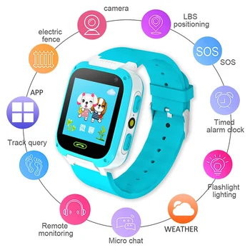 

Children gift Smart Watch Phone Waterproof Wristband SOS LBS Base Station Positioning Kid Call Phone Anti-lost Watch for IOS