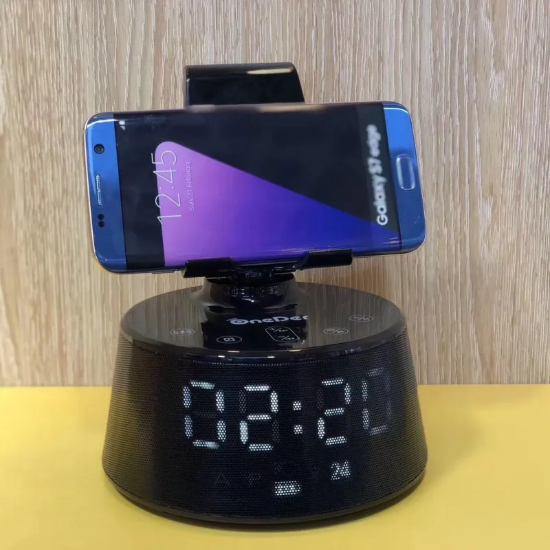 Bluetooth динамик беспроводной зарядное устройство Pad держатель телефона беспроводной Bluetooth звуковой ящик
