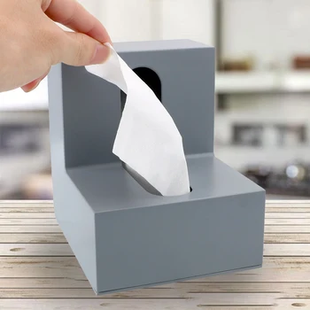 

Plastic Opening On Both Sides Home Storage Tissue Holder Box Napkin Holder Case Creative for Bathroom Home Paper Tray Tissue