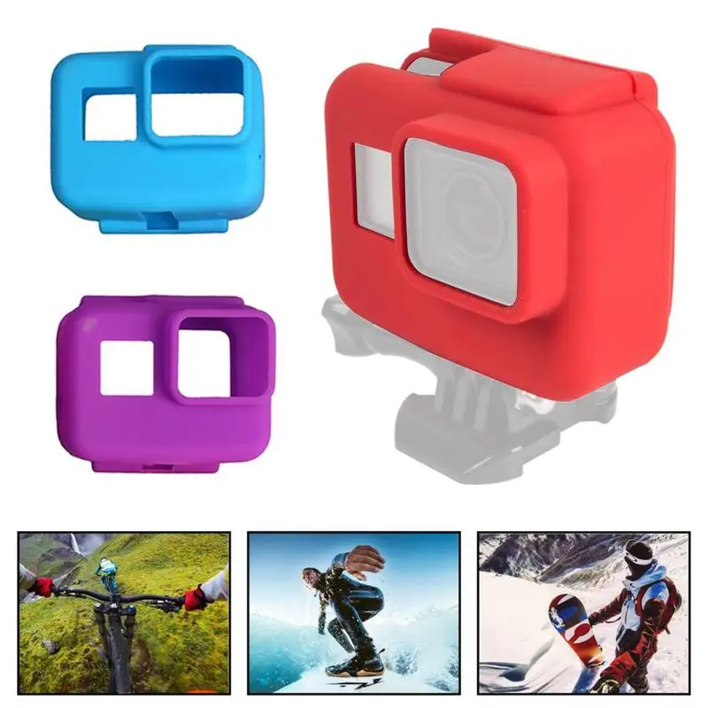 8 цветов силиконовая резиновая рамка защитный чехол для GoPro Hero 5 6 7 Черный Защитный чехол для Go Pro 5 Аксессуары для камеры